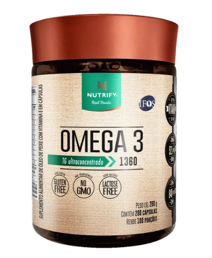 Nutrify Omega 3 840mg Epa 521mg Dha Ifos 200 Cápsulas