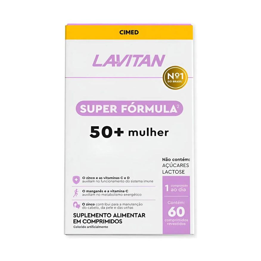 Cimed Super Fórmula Lavitan 50+ Mulher C/60Cap
