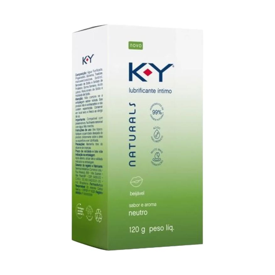 K-Y Lubrificante Íntimo Naturals Neutro 120g