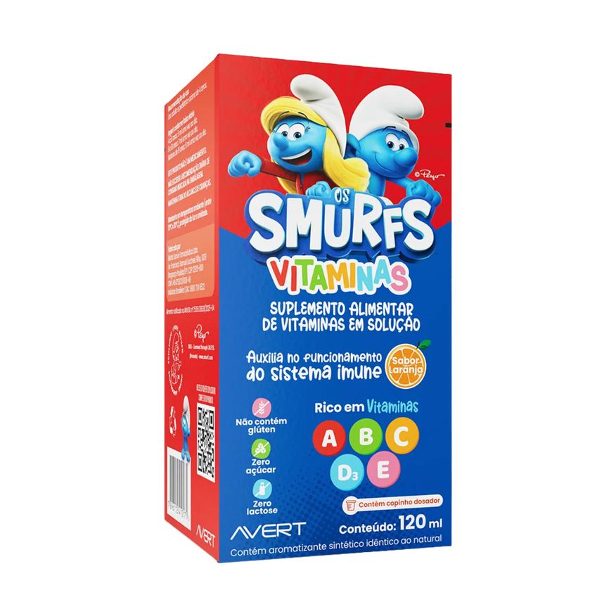 Avert Polivitamínico Os Smurfs Vitaminas 120ml