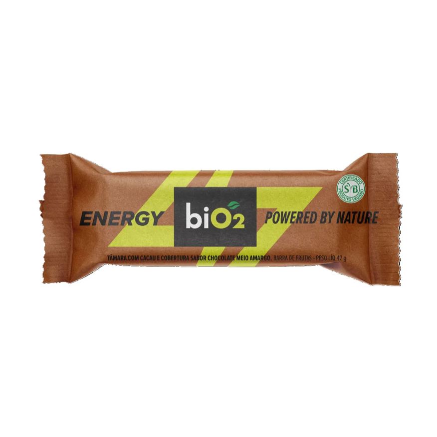 Bio 2 Barra de Tâmara e Cacau com Cobertura de Chocolate biO2 Energy 42g