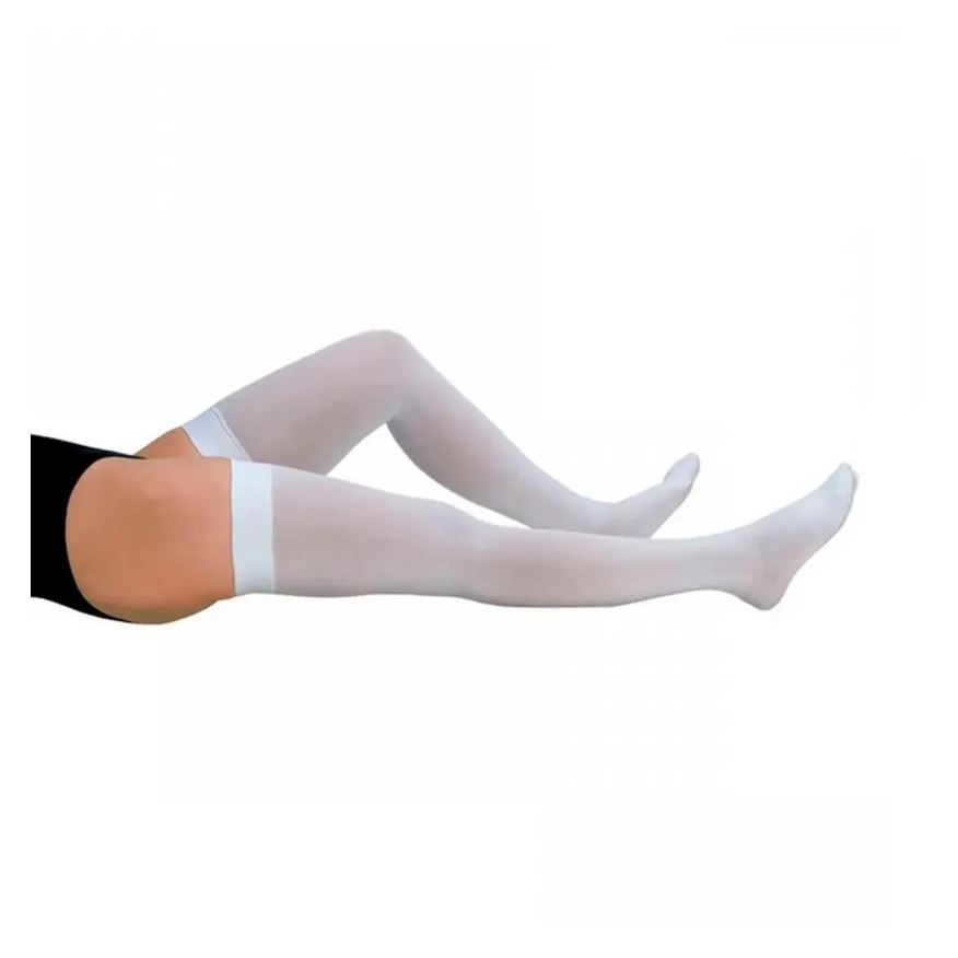 Varimed Meia Compressiva 7/8 Suave Compressão Branca 18 Mmhg P