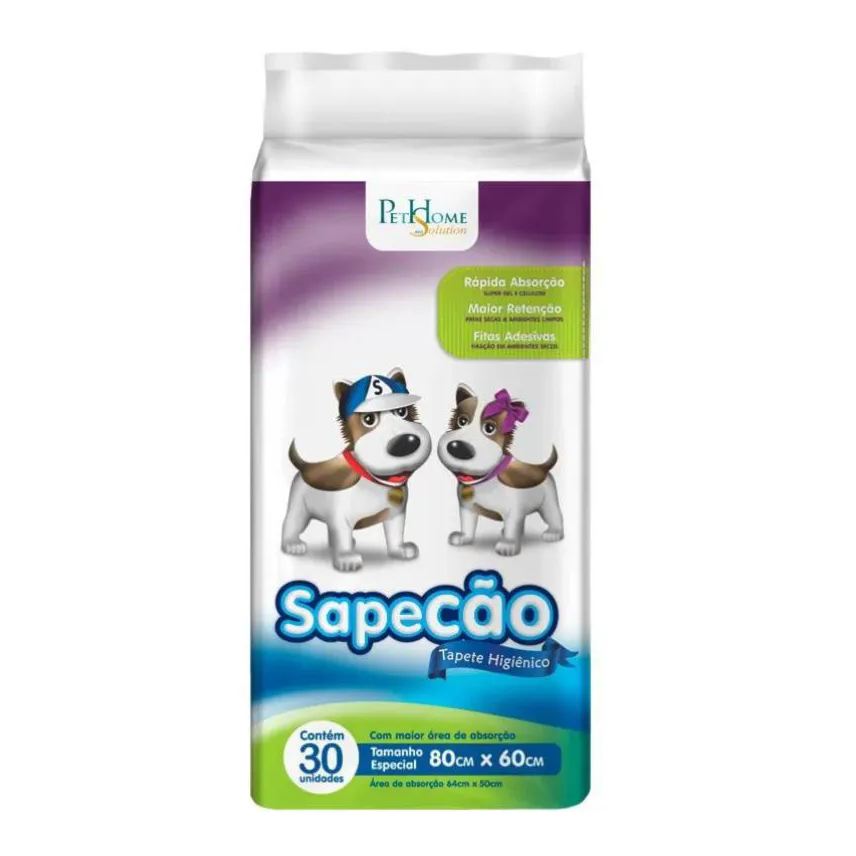 Higiênico Tapete Sapecão para Cães 75Cm X 60Cm 30Un