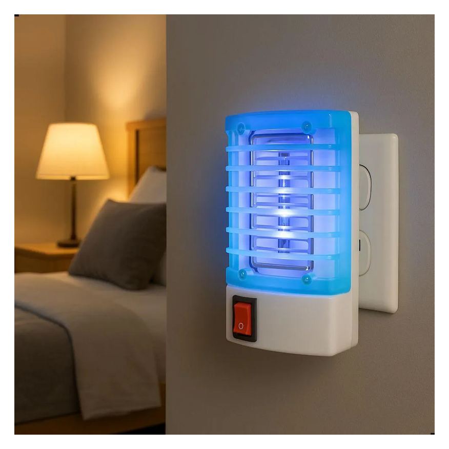 Elétrica Luminária Abajur Noturno Armadilha de Mosquito e Insetos 127–220V Cor Sortida
