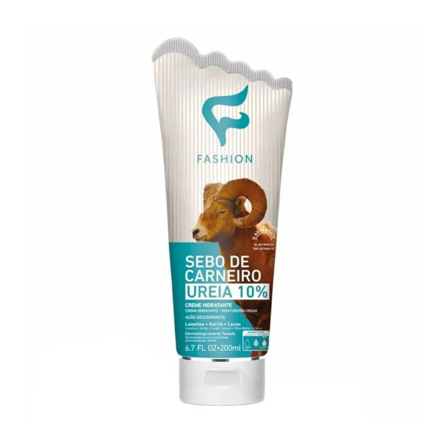 Fashion Creme Hidratante Sebo de Carneiro Ureia 10% 200ml