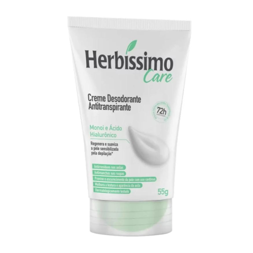 Herbíssimo Desodorante Herbissimo Cr 55g Bisnaga Monoiacido Hialuronico