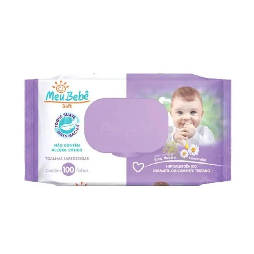 Hygieline Lenço Cuidado Delicado Camomila Erva Doce C100 Meu Bebê Soft.