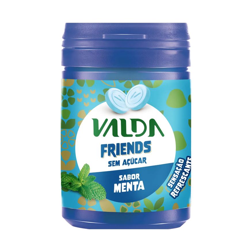 Valda Pastilhas Friends Mentol Sem Açúcar 50g