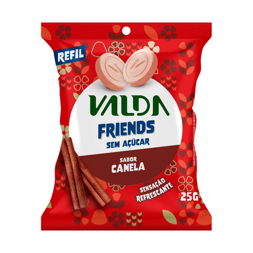 Valda Pastilhas Friends Mentol Sem Açúcar 50g