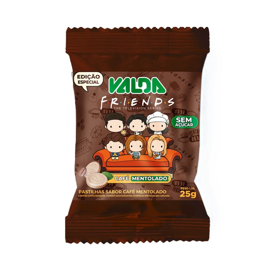 Valda Pastilhas Friends Café Sem Açúcar 25g