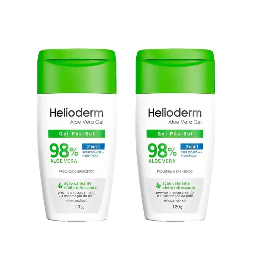 Kley Hertz Kit 2 Pós Sol Helioderm Aloe Vera Gel 98% - 120ml