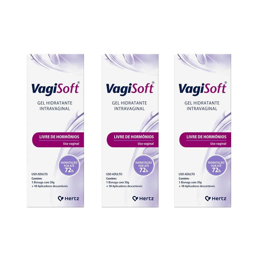 Kley Hertz Kit 3 Vagisoft Gel Hidratante 30g