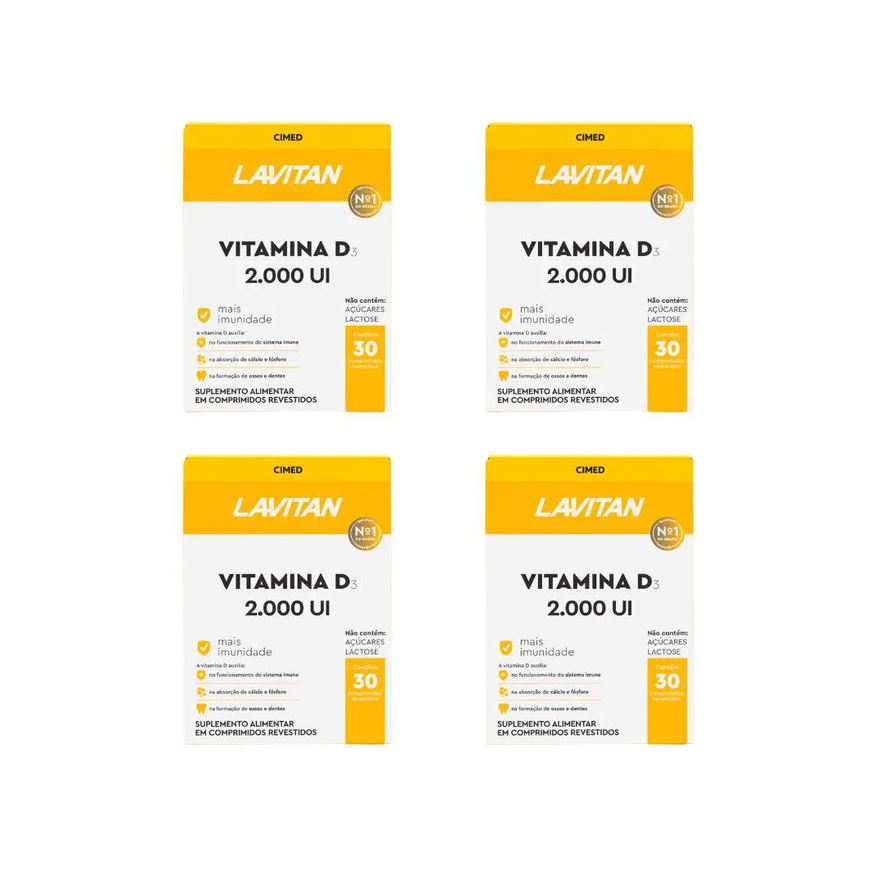 Cimed Kit 4 Lavitan Vitamina D 2.000Ui - 30 Cpr
