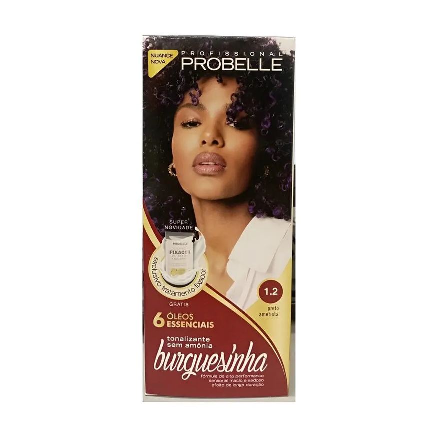 Probelle Tintura Burguesinha sem Amonia 1.2 Preto Ametista