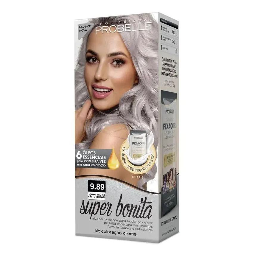 Probelle Tintura Super Bonita 9.89 Louro Muito Claro Perola