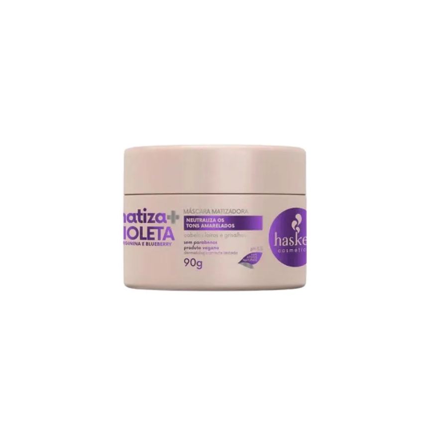 Haskell Máscara Matizadora Violeta Matiza+ 90g - Cosméticos