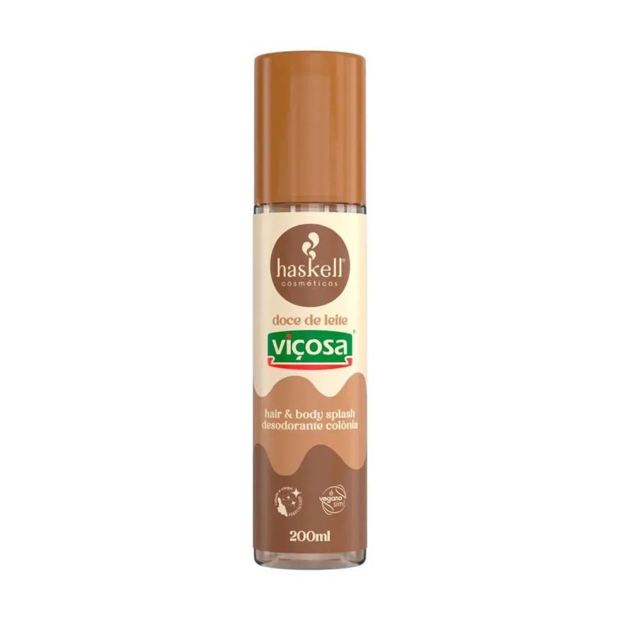 Haskell Hair & Body Splash Doce de Leite 200ml - Cosméticos