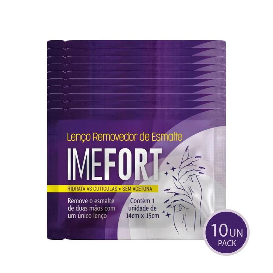 La San Day Lenço Removedor de Esmalte - 10 Unidades - Imefort