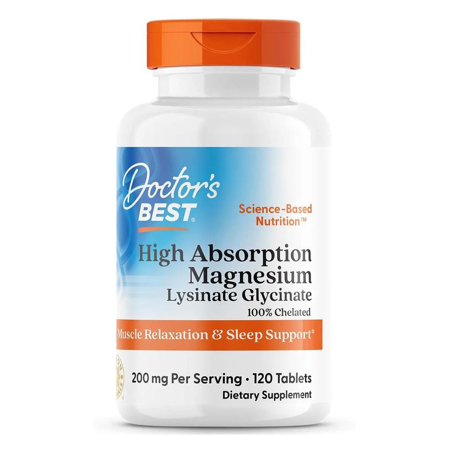 Doctor's Best Magnésio Alta Absorção 100mg 120 Comp Doctors Best
