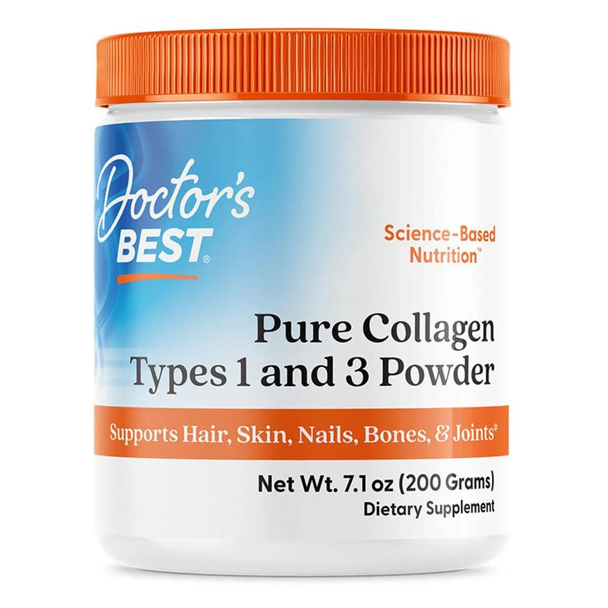 Doctor's Best Colágeno Puro em Pó Tipos 1 e 3 200g Doctors Best