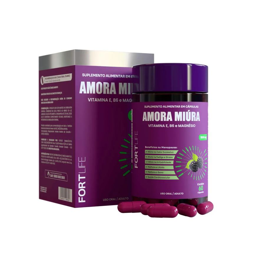 Fortlife Amora Miúra 1000mg 60 Cápsulas