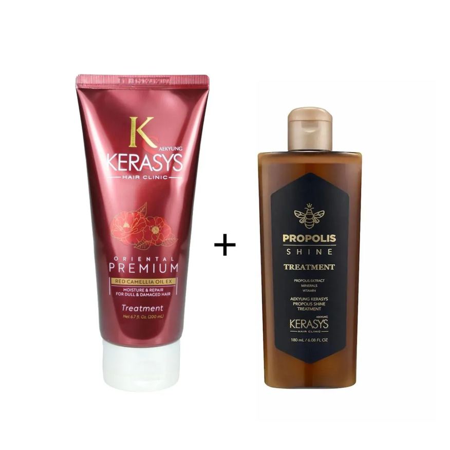 Kerasys Kit (Másc. Oriental Premium 200ml + Trat. Própolis Shine 180ml)
