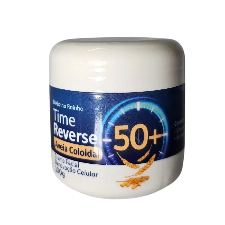 Abelha Rainha Creme Facial com Aveia Coloidal Renovação Celular 50+ Time Reverse 100g