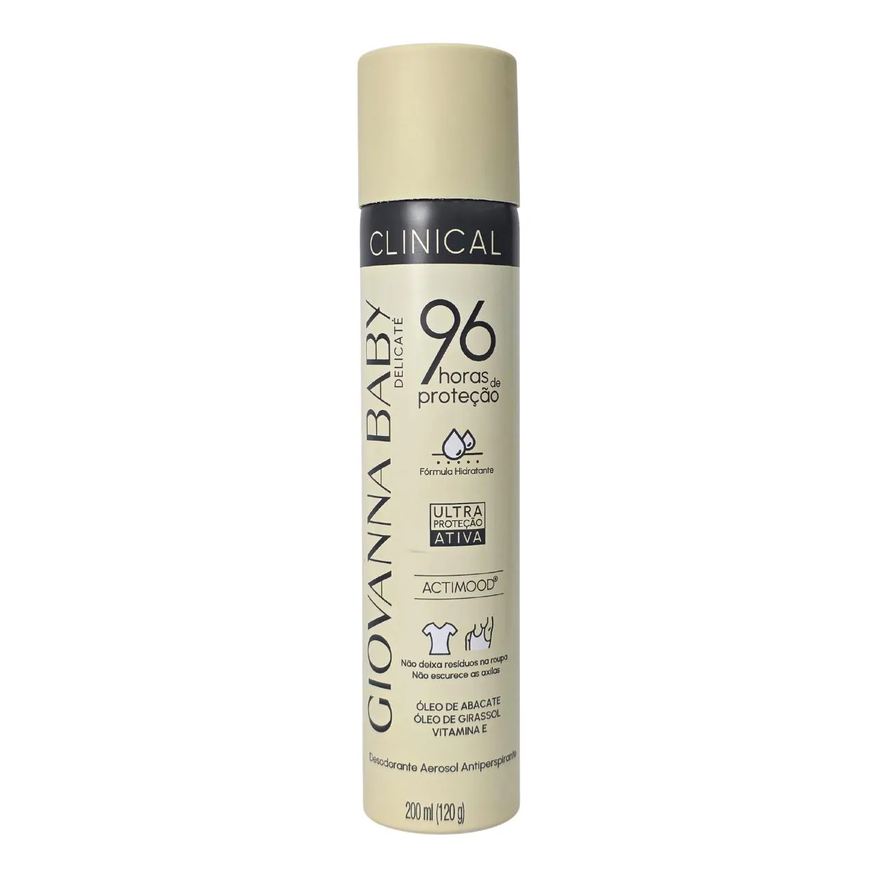Giovanna Baby Desodorante Aerossol Delicaté Clinical 96H Vegano 200ml / 120g
