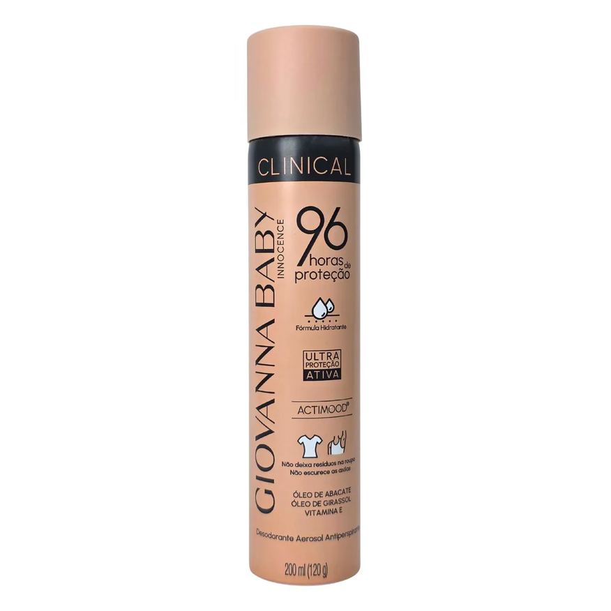 Giovanna Baby Desodorante Aerossol Innocence Clinical 96H Vegano 200ml / 120g