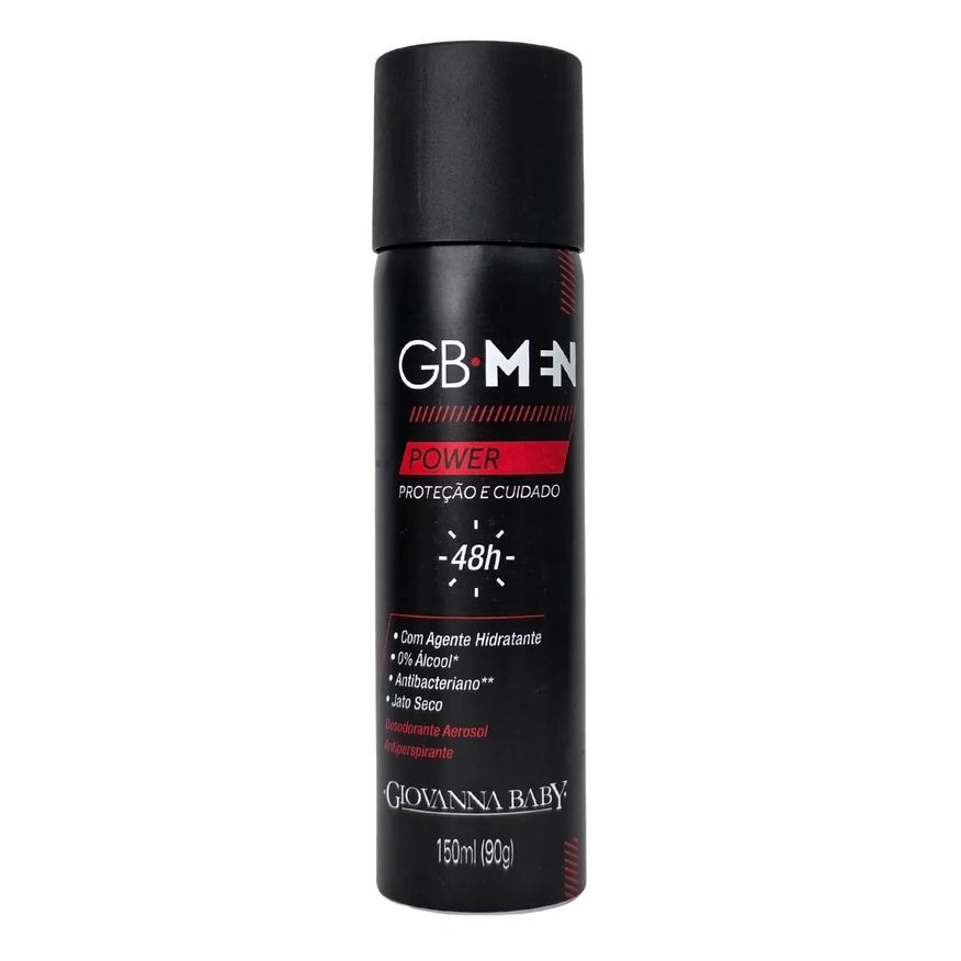 Giovanna Baby Desodorante Aerossol Power Gb Men 48H Vegano 150ml / 90g