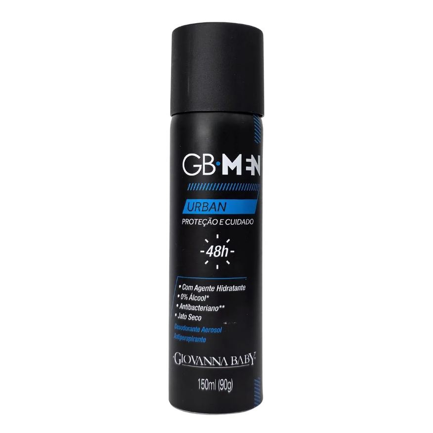 Giovanna Baby Desodorante Aerossol Urban Gb Men 48H Vegano 150ml / 90g