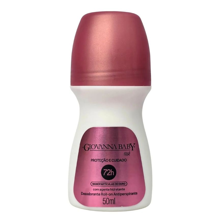 Giovanna Baby Desodorante Roll-On Nanopartículas de Ouro Rosé 72H 50ml