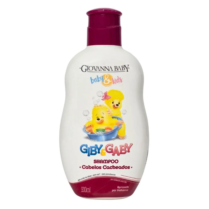 Giovanna Baby Shampoo para Cabelos Cacheados Baby & Kids Giby & Gaby Vegano 200ml