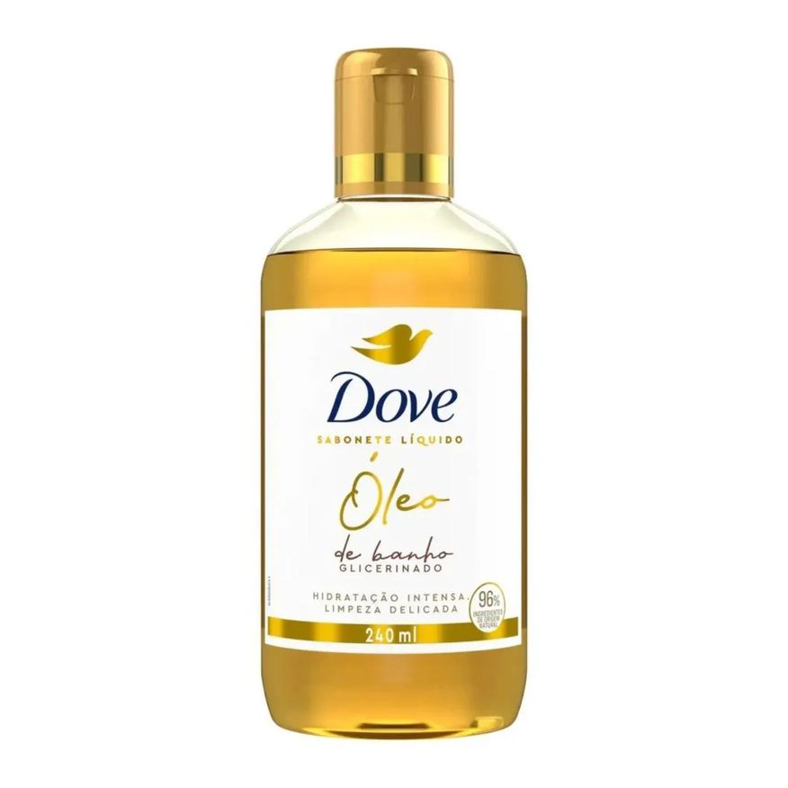 Dove Óleo de Banho Glicerinado Sabonete Líquido 240ml