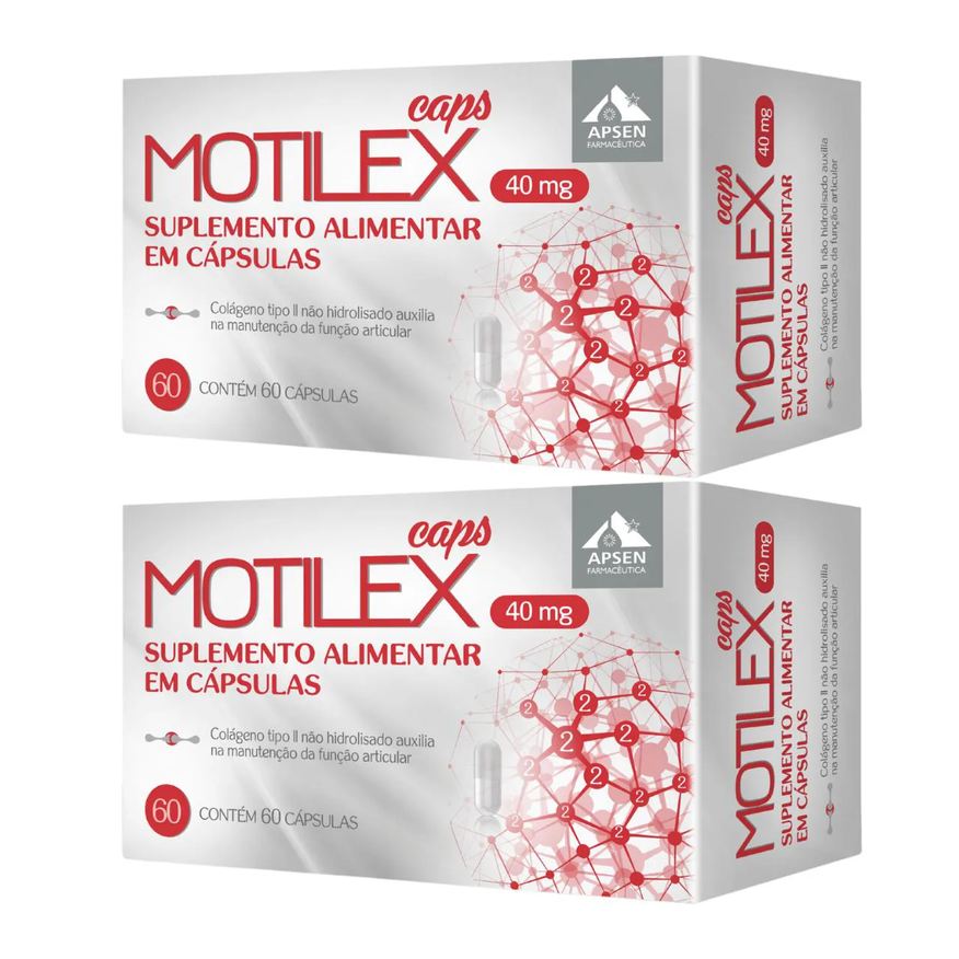 Apsen Kit 2 Cx Motilex Cápsulas C/60 - Colágeno Tipo 2