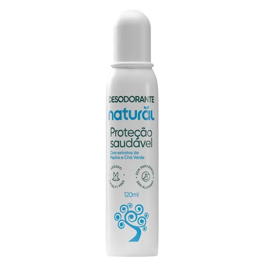 Orgânico Natural Desodorante Natural com Pepino e Chá Verde 120ml