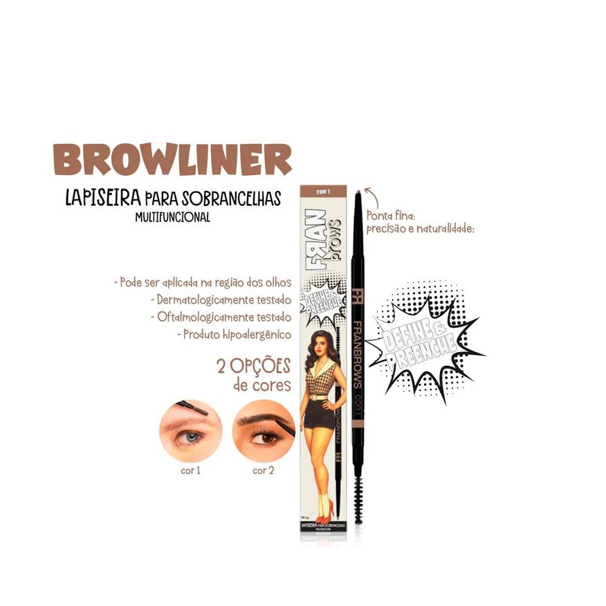 By Franbrow Franciny Ehlke Browliner Multifuncional 01 - Lapiseira para Sobrancelha 90mg