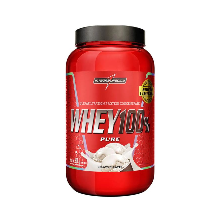 Integralmédica Whey Protein Concentrado Pote 900g Gelato DI Latte