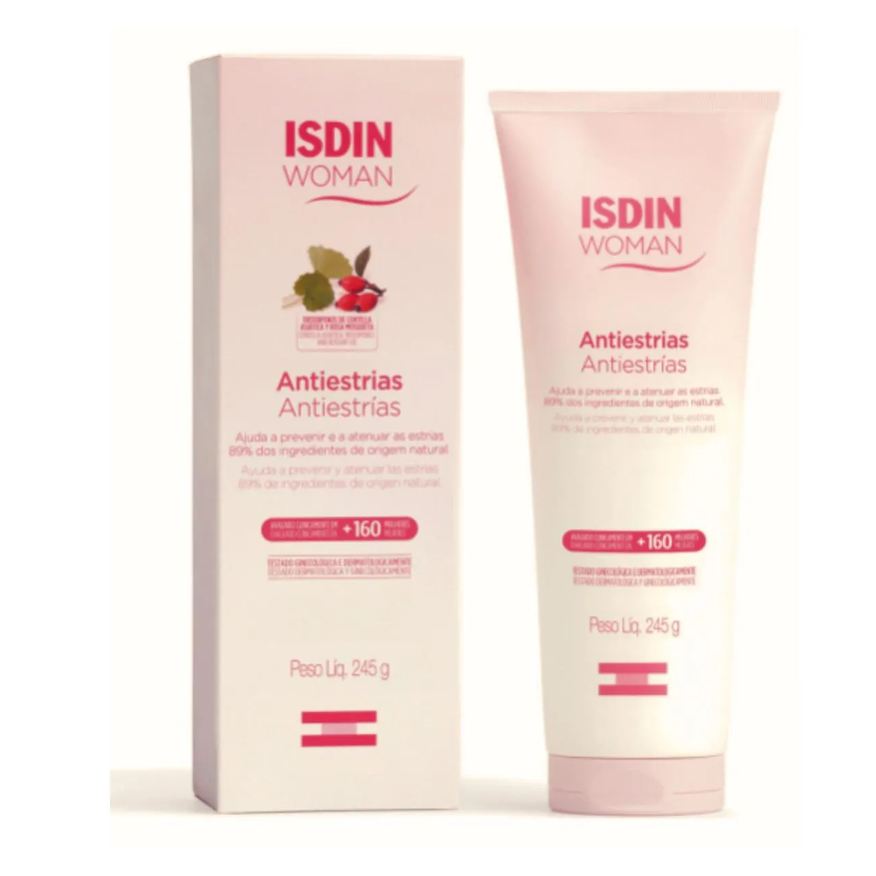 Isdin Estrias Gestante Woman Antiestrias 245g Ingredinetes Naturais