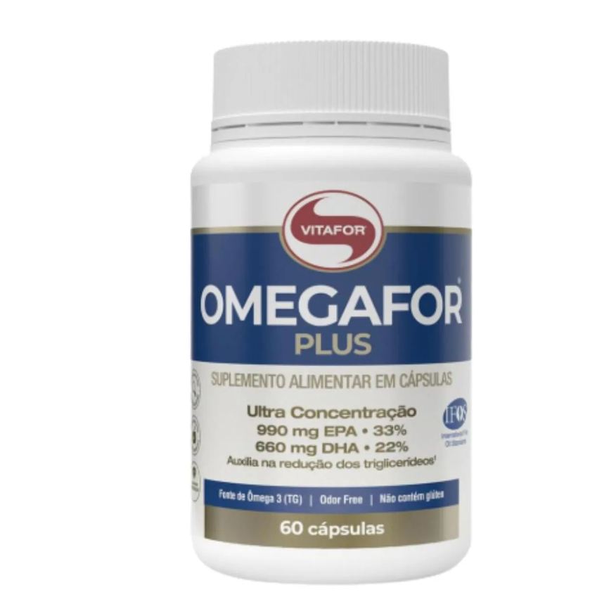 Vitafor Omega 3 Plus 60Cp Omegafor 990mg de Epa e 660mg de Dha