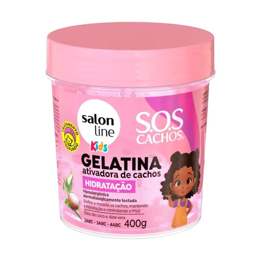 Salon Line Gelatina S.o.s Cachos Hidratação 400g