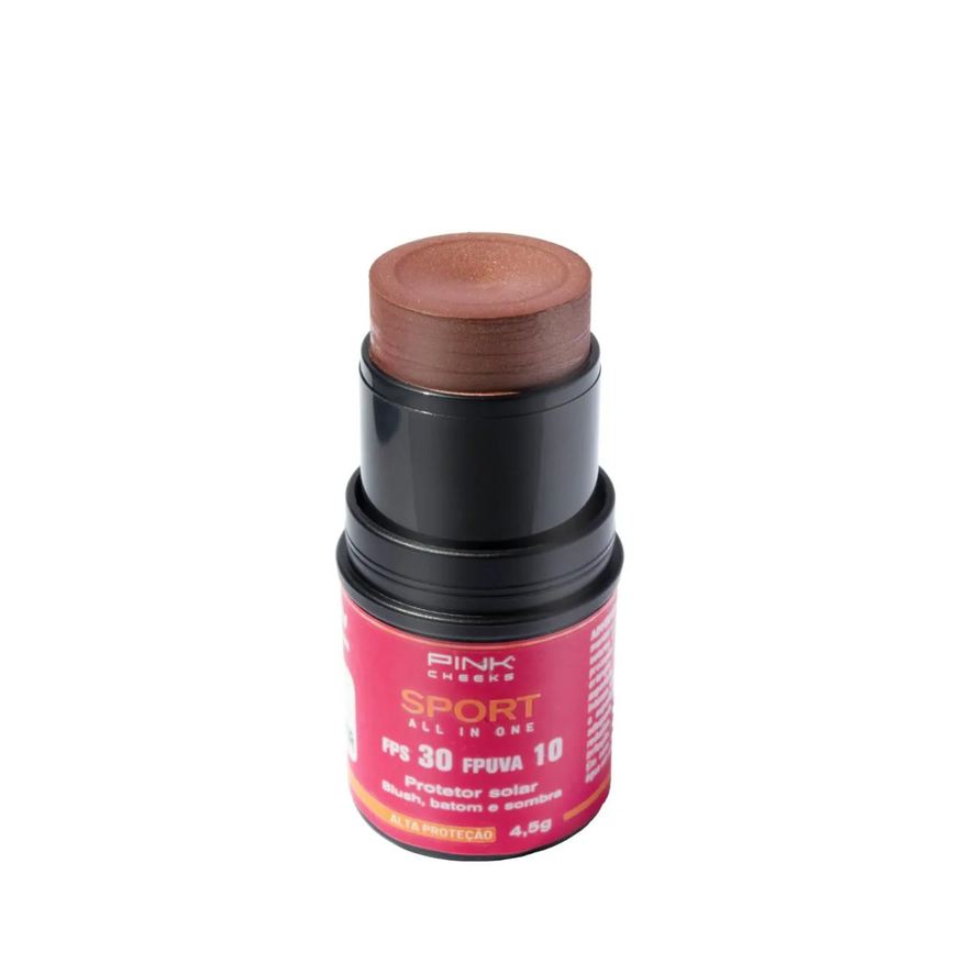 Pink Cheeks Blush Batom e Sombra All In One Fps30 Fpuva10 4,5g - Terracota