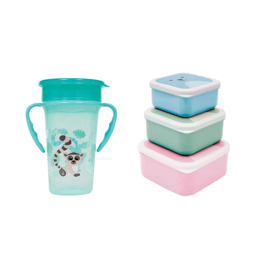 Buba Kit Copo 360° 300ml + Pote Gumy C/3Und