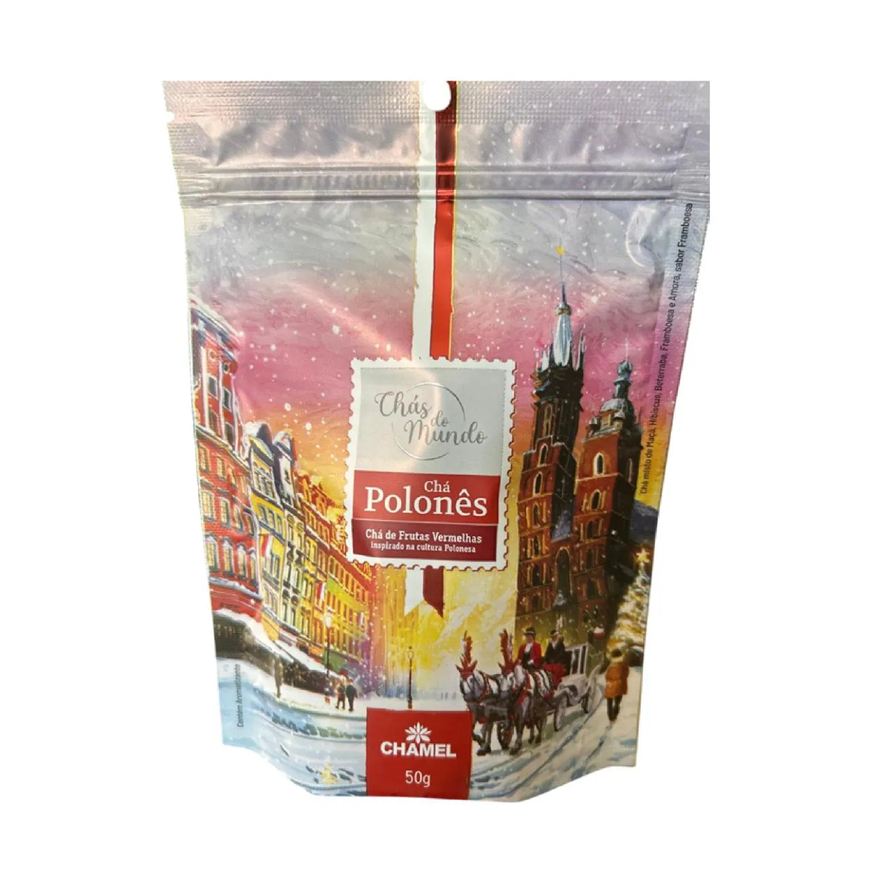 Chamel Chás do Mundo Pouch Polonês 50g Frutas Vermelhas