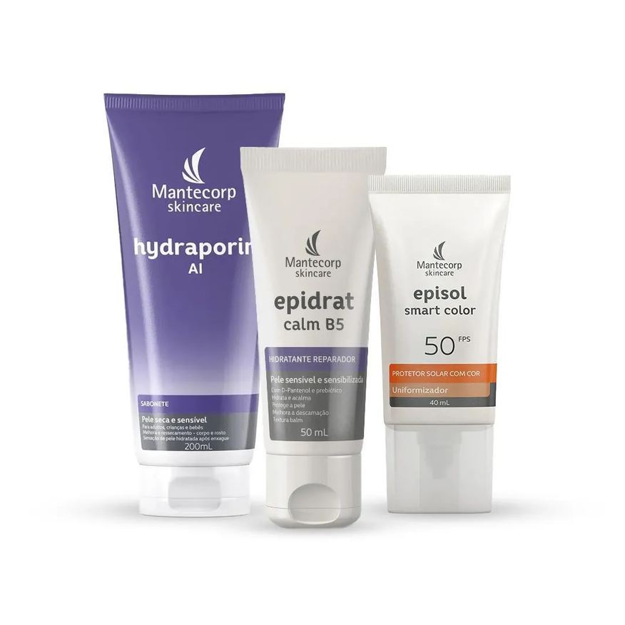 Mantecorp Skincare Kit Epidrat Calm B5+Episol Smart Color Fps50+Hydraporin 200ml