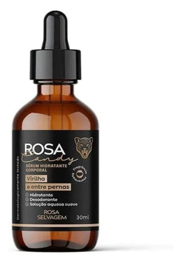 Rosa Selvagem Serum Hidratante Rosa Candy Preto 30ml