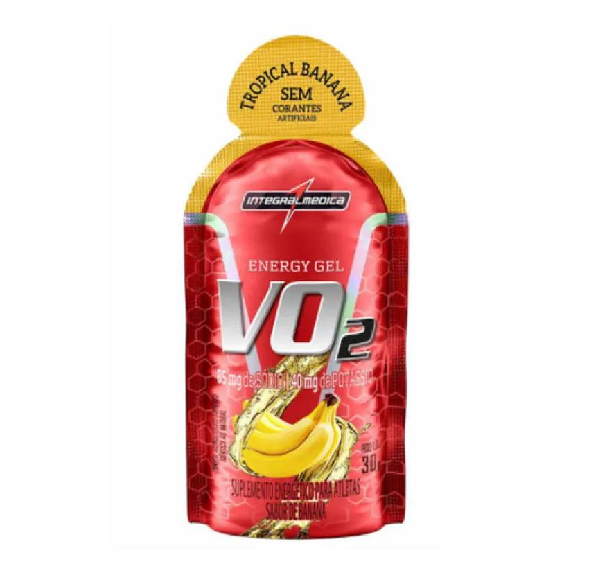 Integralmédica Vo2 Energy Gel C30 (10 Sachês 45g) - Banana