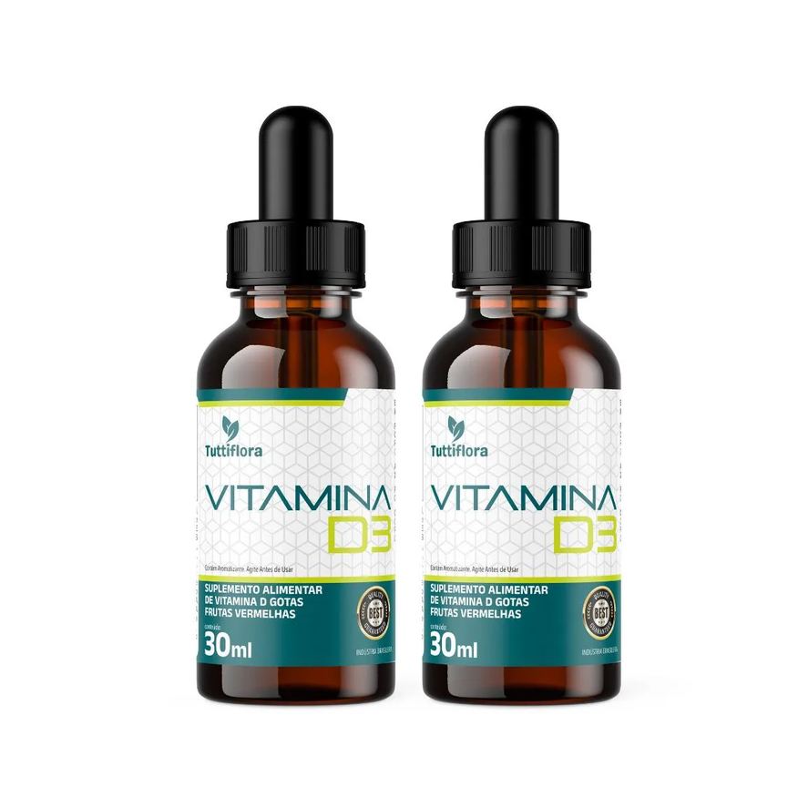 Tuttiflora Kit 2X Vitamina D3 Sabor Laranja 30ml