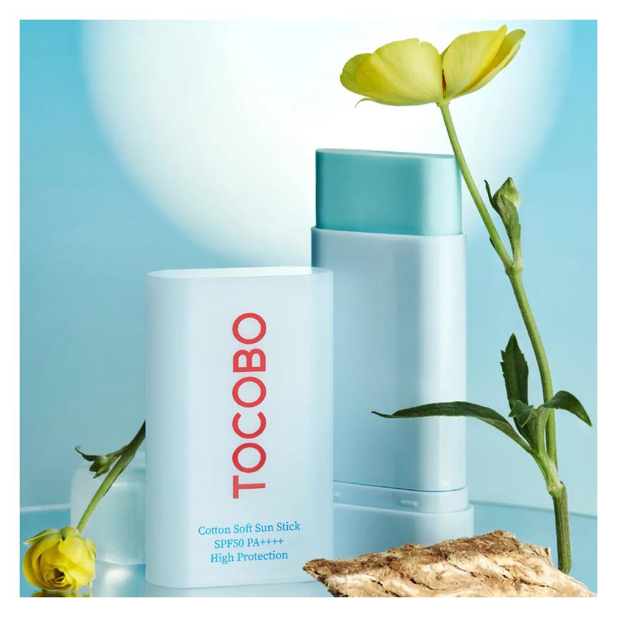 Solar Protetor Facial Stick Tocobo Cotton Soft Sun Stick FPS50+ 19g