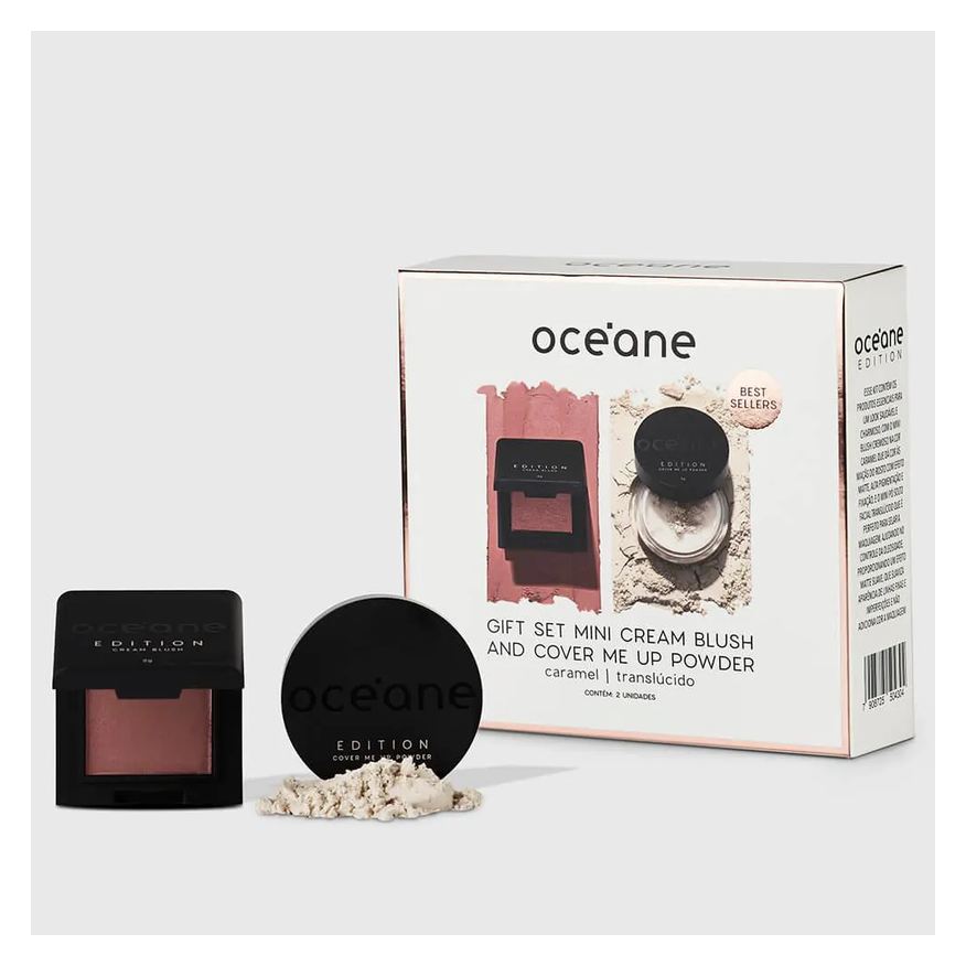 Océane Kit Presente Minis Edition - Blush Cremoso + Pó Solto (2 Produtos)